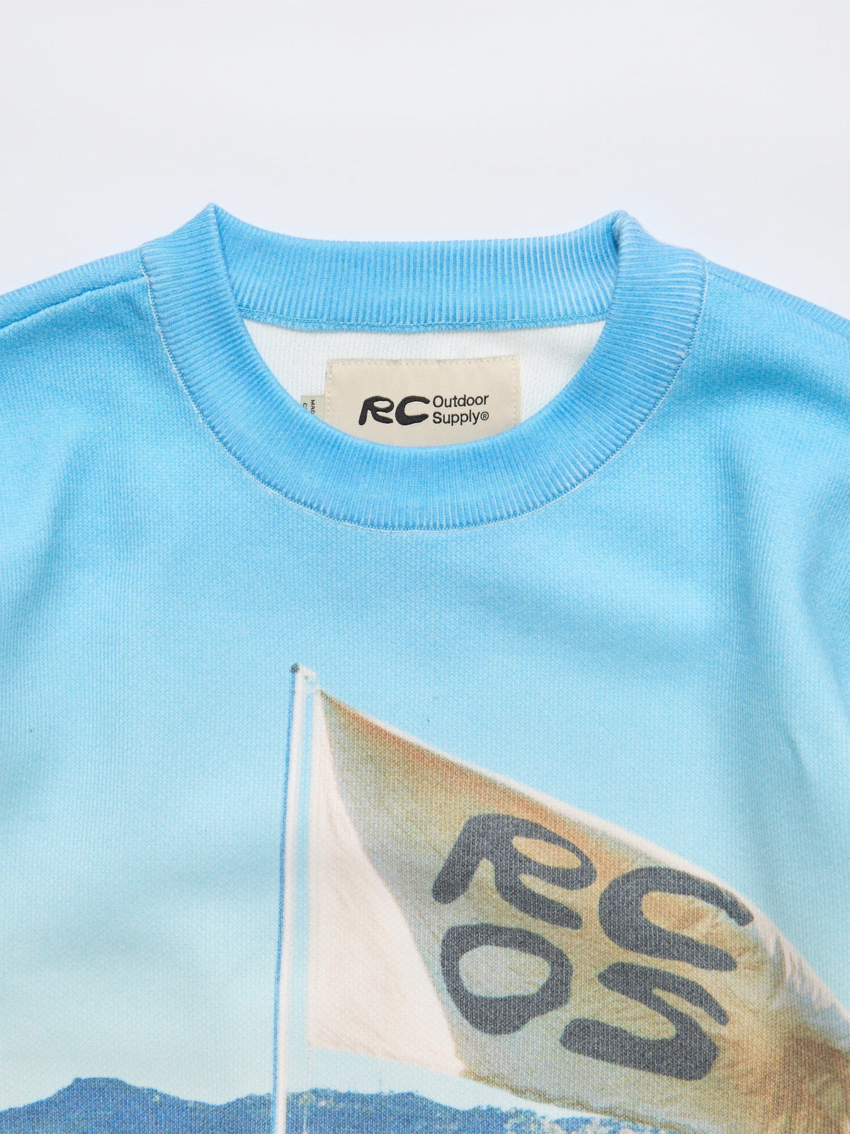 Flag Print Knit Sweater