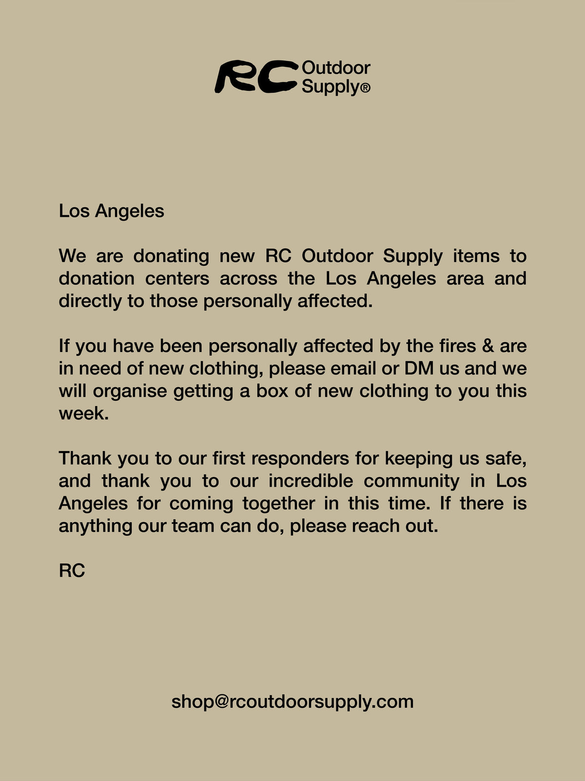 Wildfire Notice