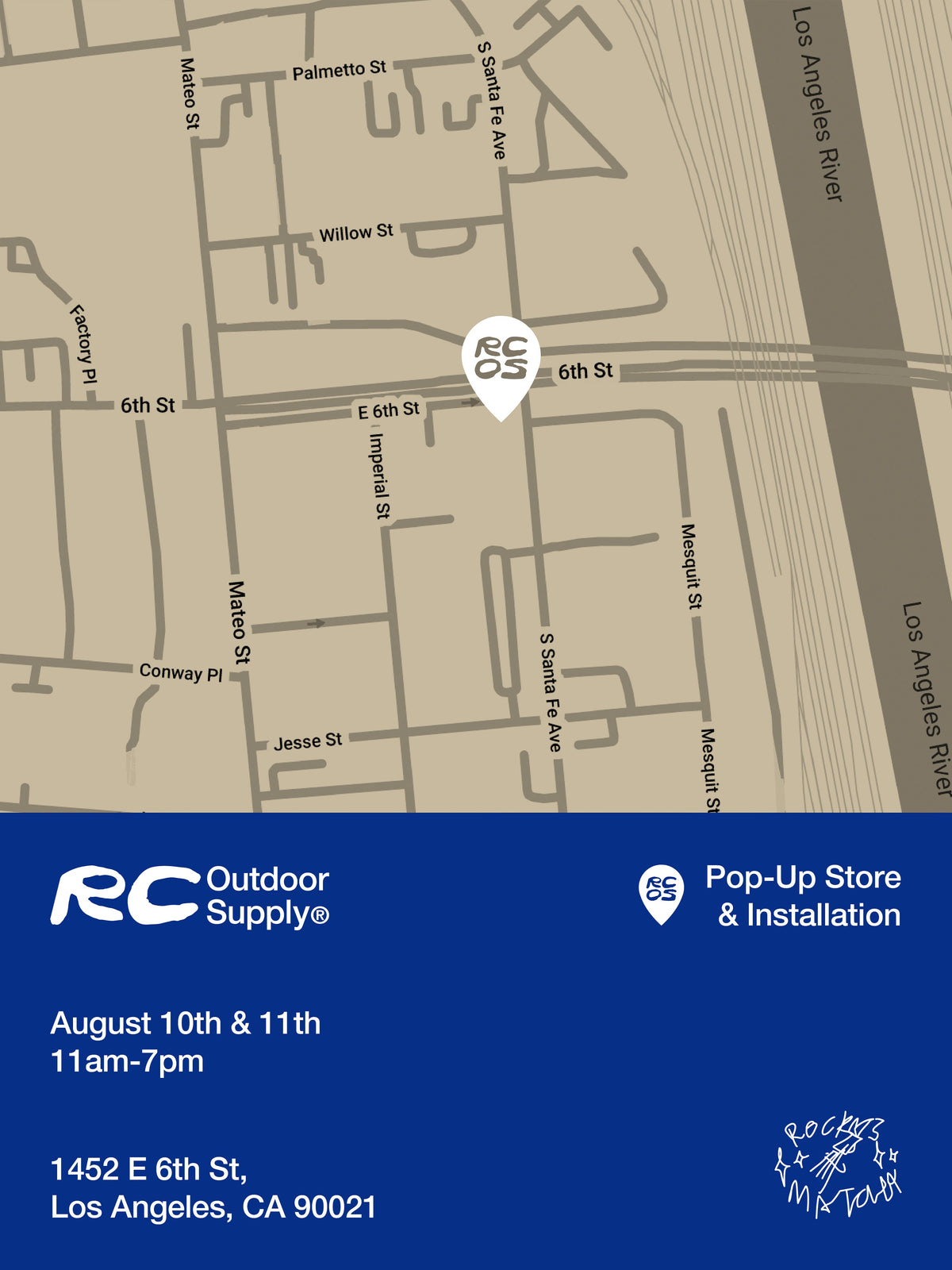 Los Angeles Pop Up - Aug 10th & 11th