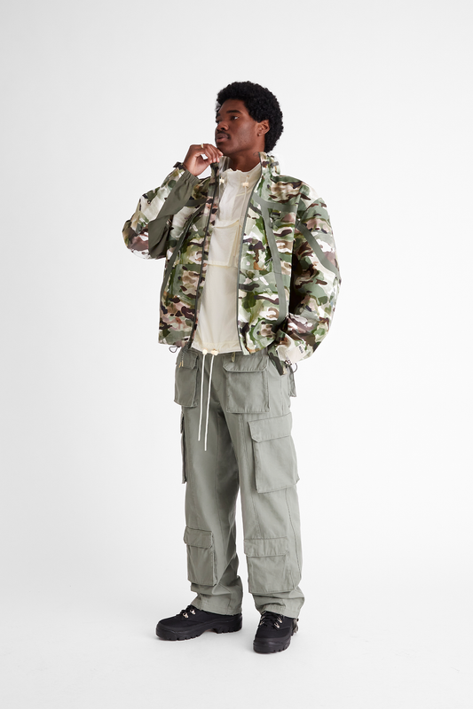 Cotton Cargo Pant in Sage Green