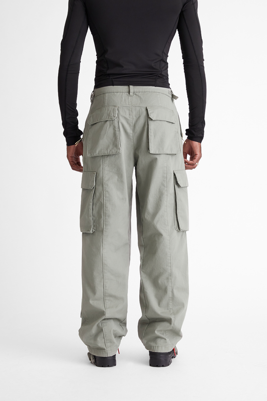 Cotton Cargo Pant in Sage Green