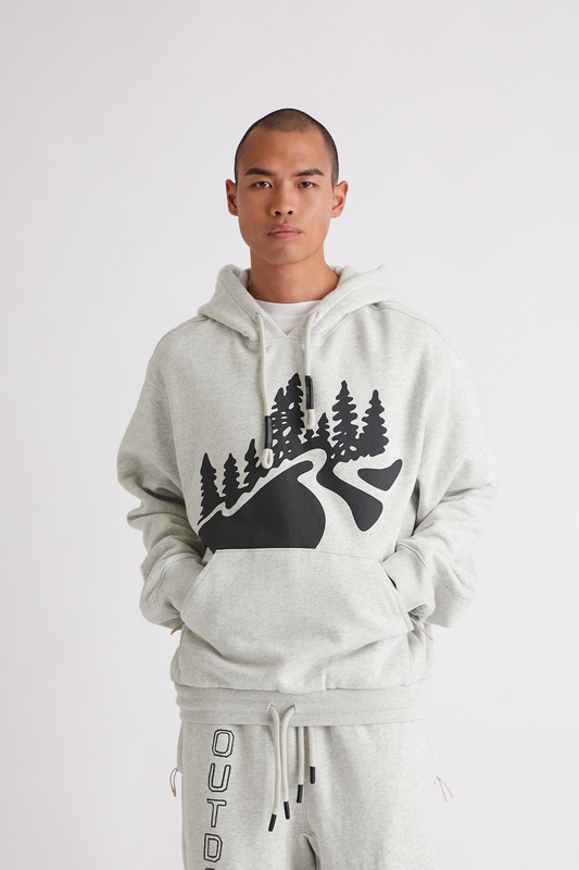 Outdoor Supply Hoodie in Heather Grey