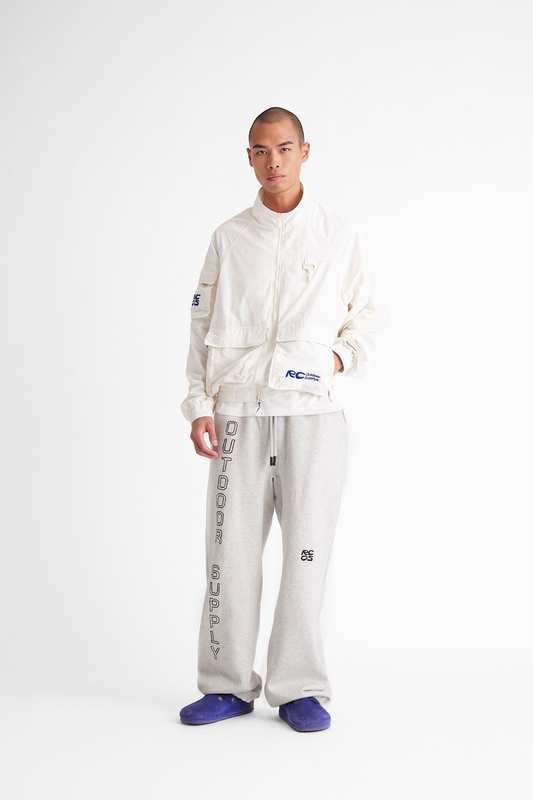 Cargo Track Jacket in White