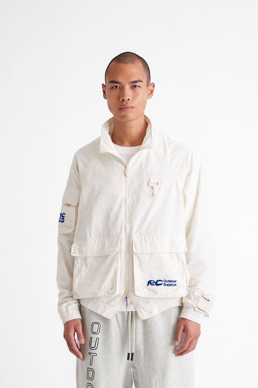 Cargo Track Jacket in White