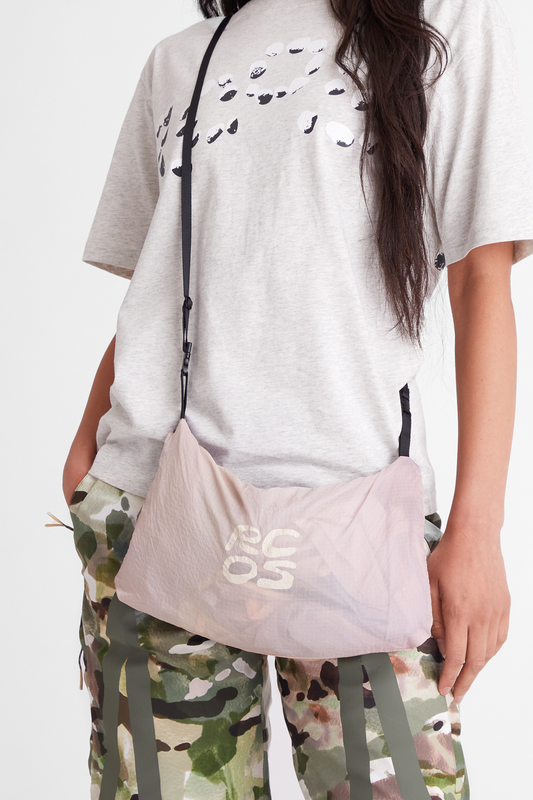 Packable Nylon Anorak in Gradient Lavender & Tan