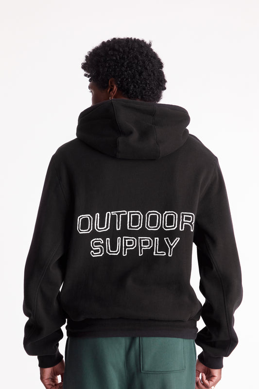 Outdoor Supply Hoodie in Black