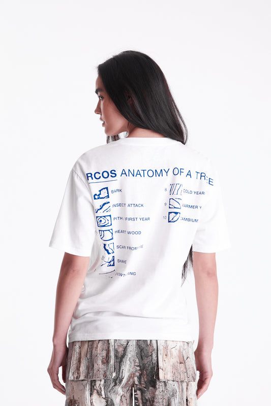 Anatomy Of A Tree T-Shirt in White