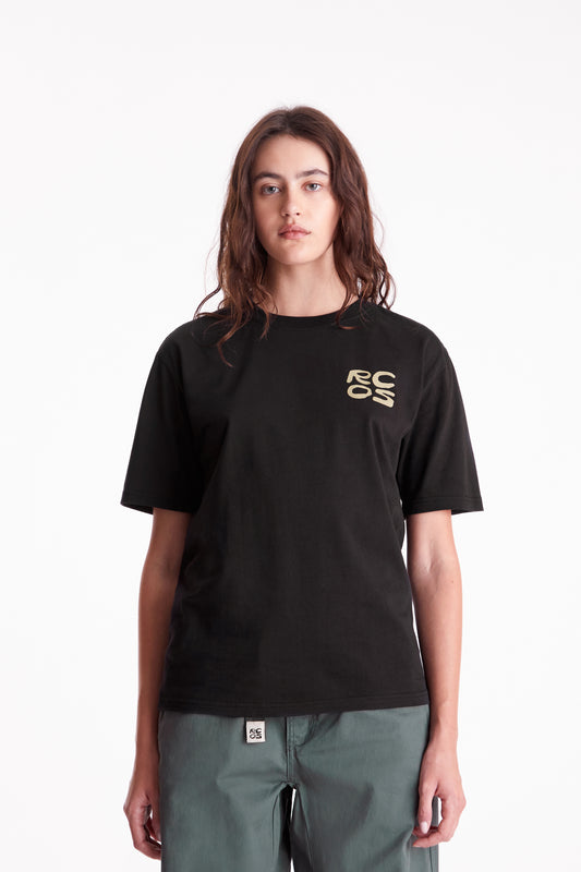 Stack Logo T-Shirt in Black