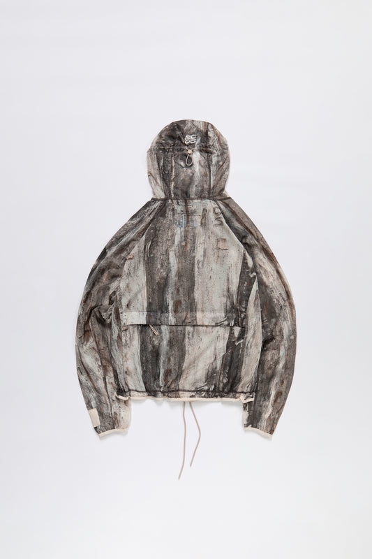 Packable Nylon Anorak in Tree Bark Camo