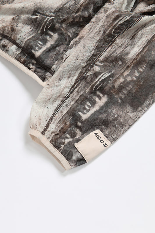 Packable Nylon Anorak in Tree Bark Camo