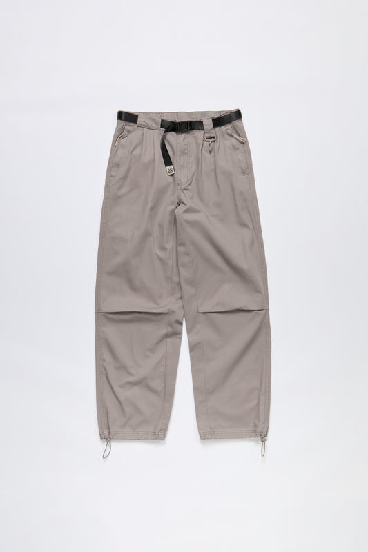 Cotton Belted Pant in Gray