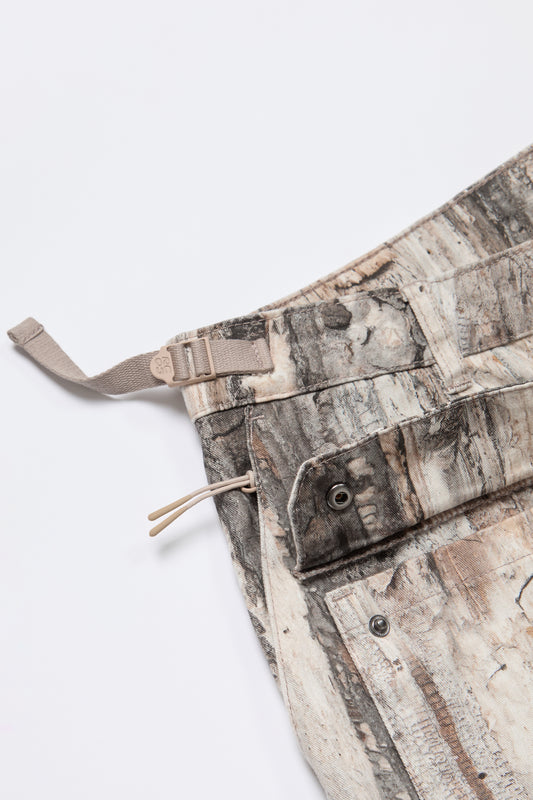 Cotton Cargo Pant in Tree Bark Camo