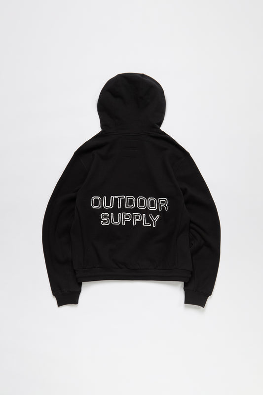 Outdoor Supply Hoodie in Black