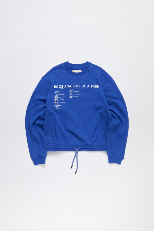 Anatomy Of A Tree Crewneck in Blue