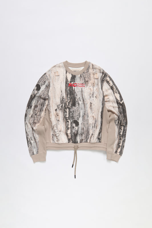 RC Outdoor Supply Logo Embroidered Crewneck in Camouflage