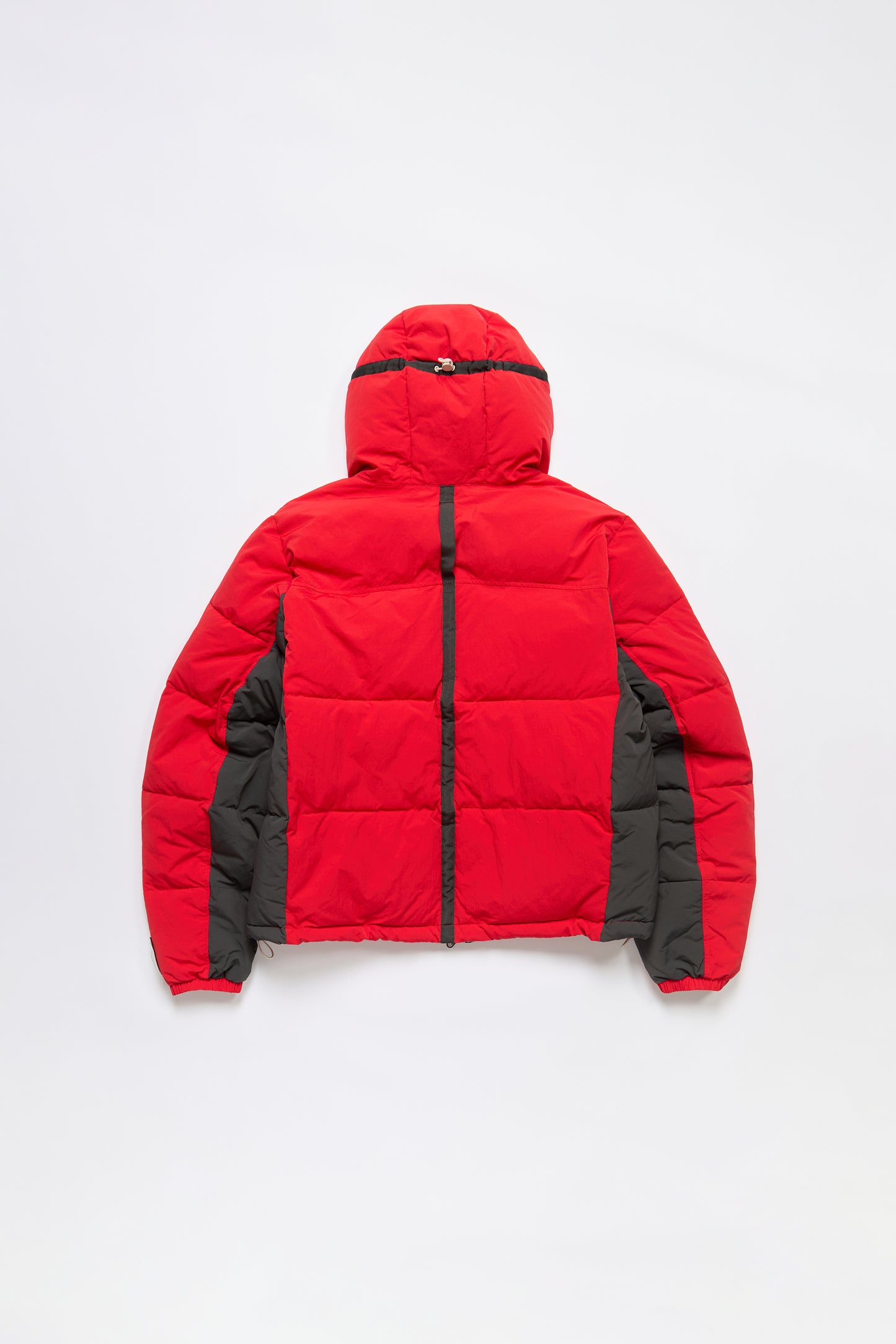 Hooded Puffer Jacket in Red