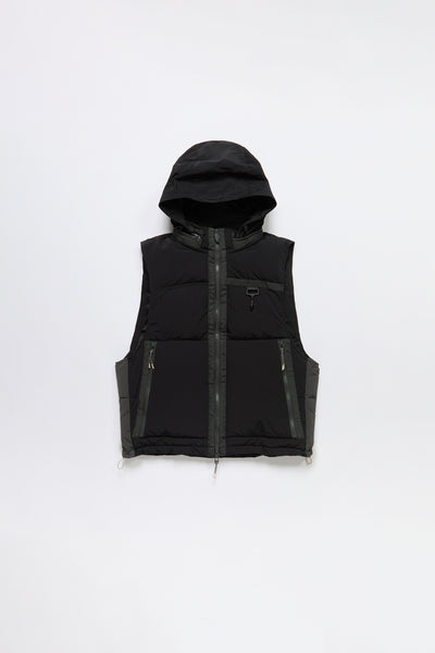 ジャケット・アウター REVERSIBLE PACKABLE DOWN VEST[BLACK] JEsilunmaMY Men's Lightweight Packable Puffer Vest Stand