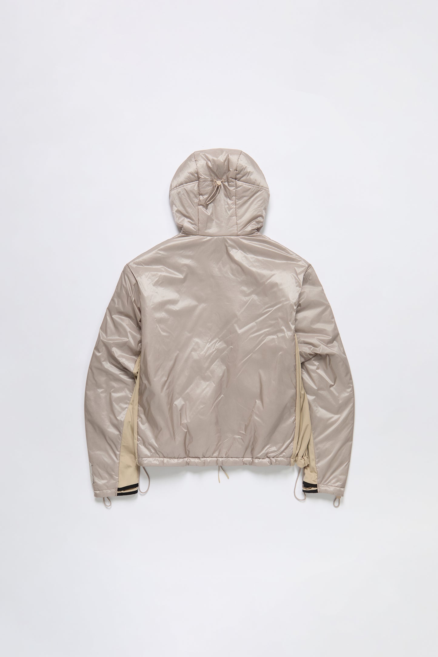 Nylon Insulated Hooded Jacket in Mauve