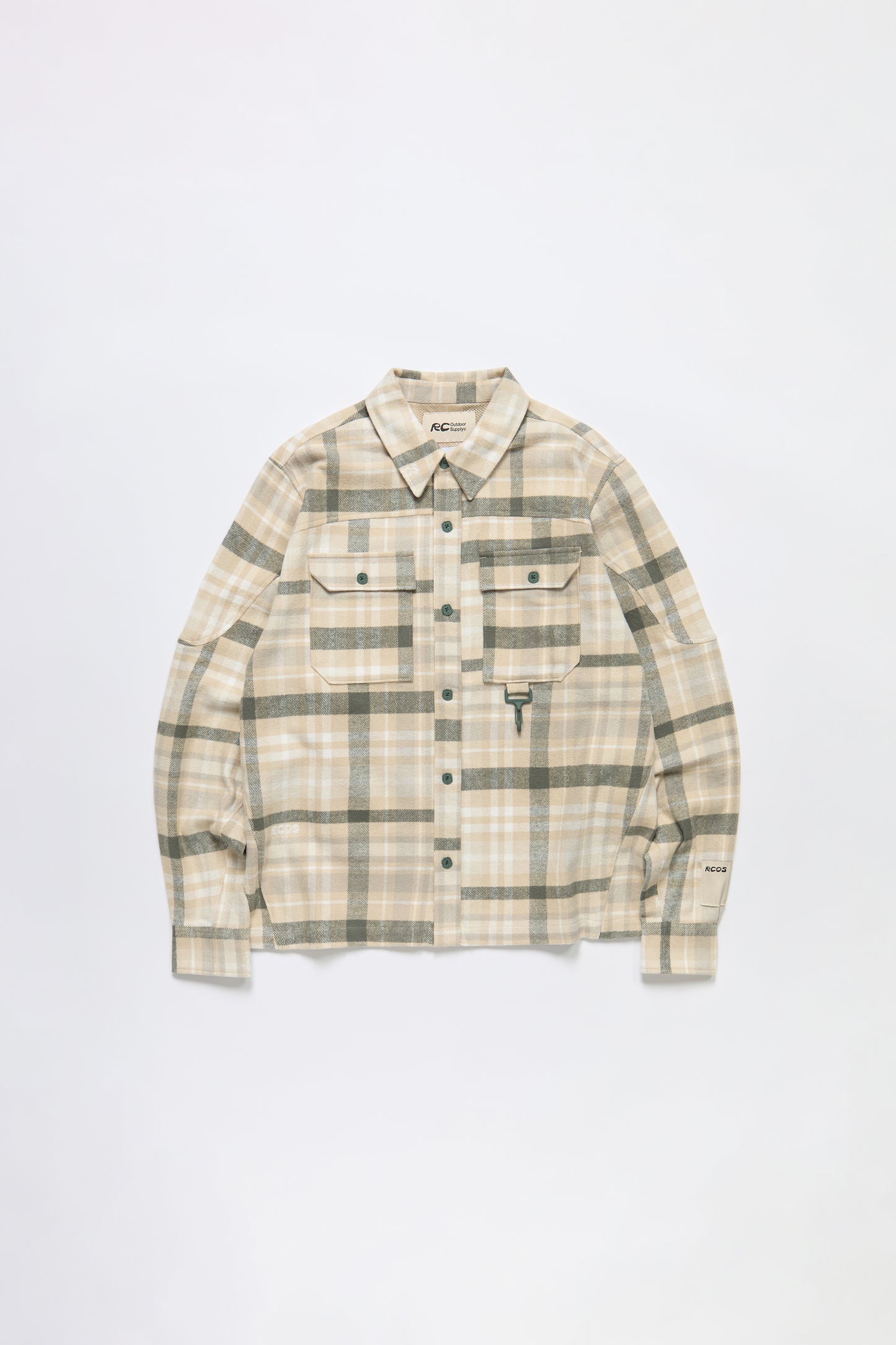 Flannel Shirt in Tan Plaid