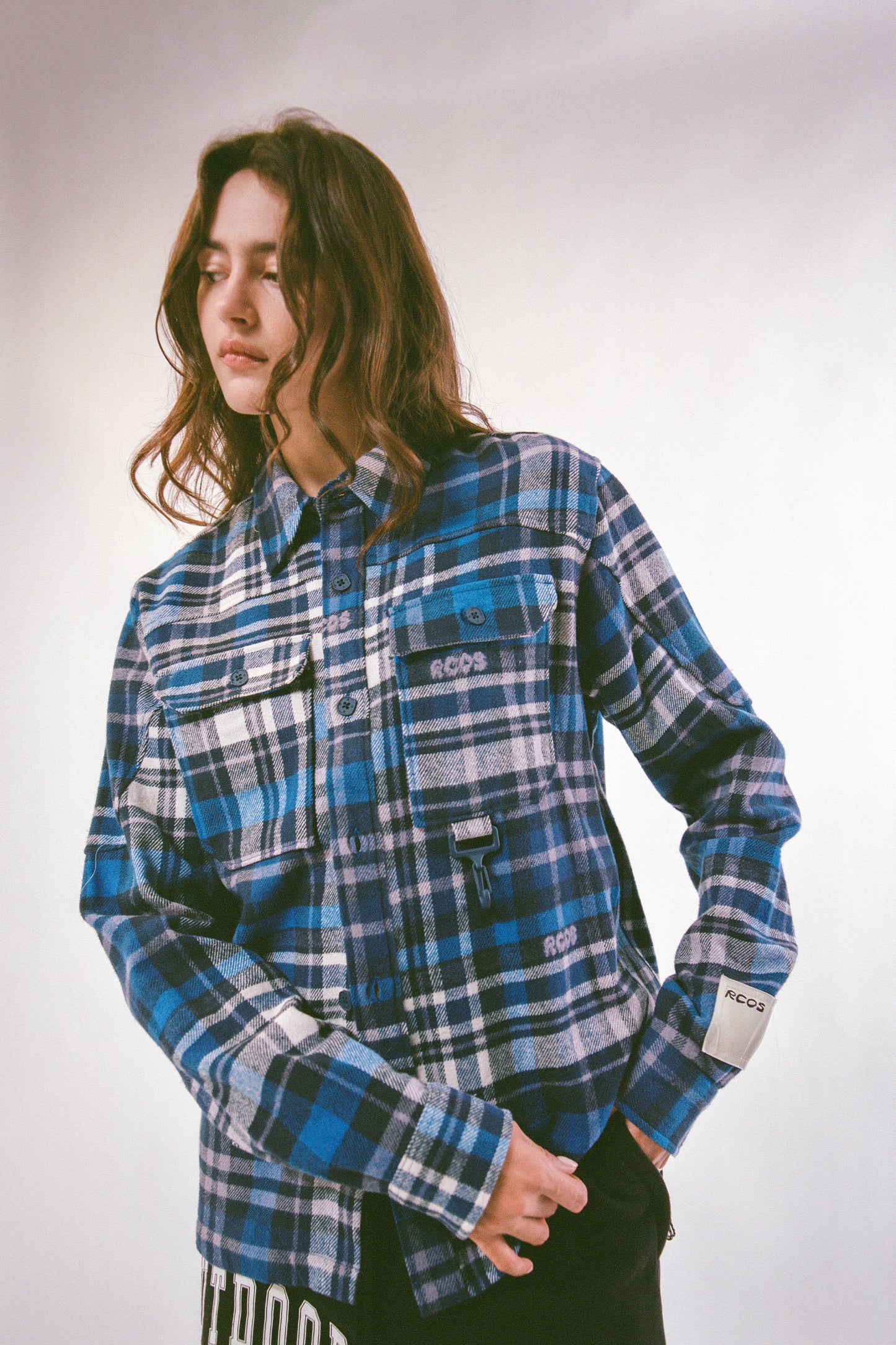 Flannel Shirt in Blue Plaid