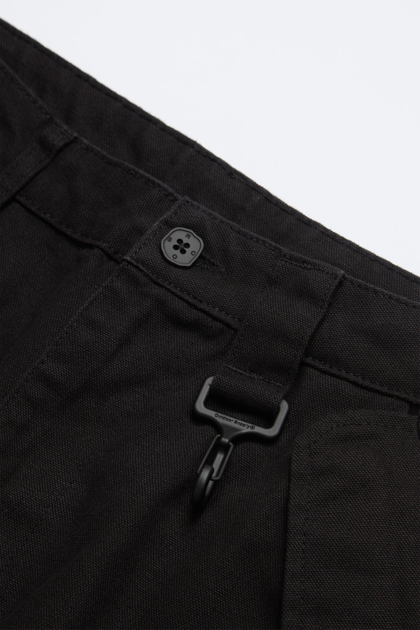 Zip Pocket Cargo Pant in Black