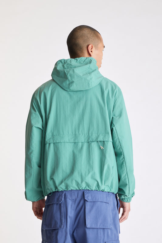 Nylon Cargo Anorak in Green
