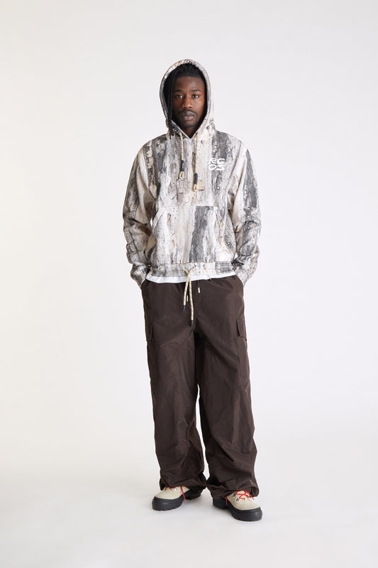Stack Logo Hoodie in Tree Bark Camo