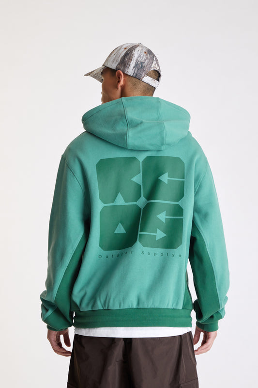 Arrows Hoodie in Green