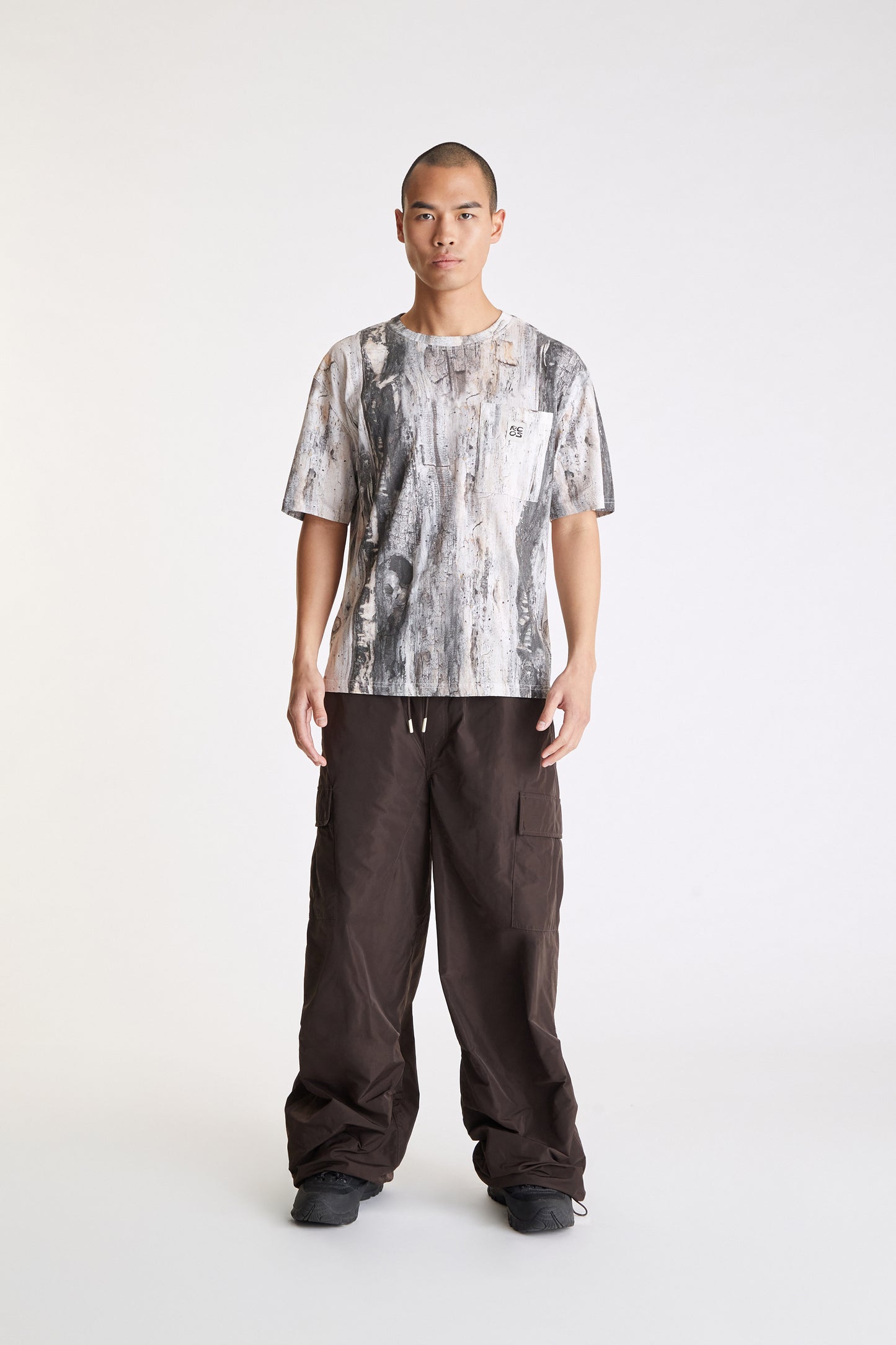 Patch Pocket T-Shirt in Tree Bark Camo