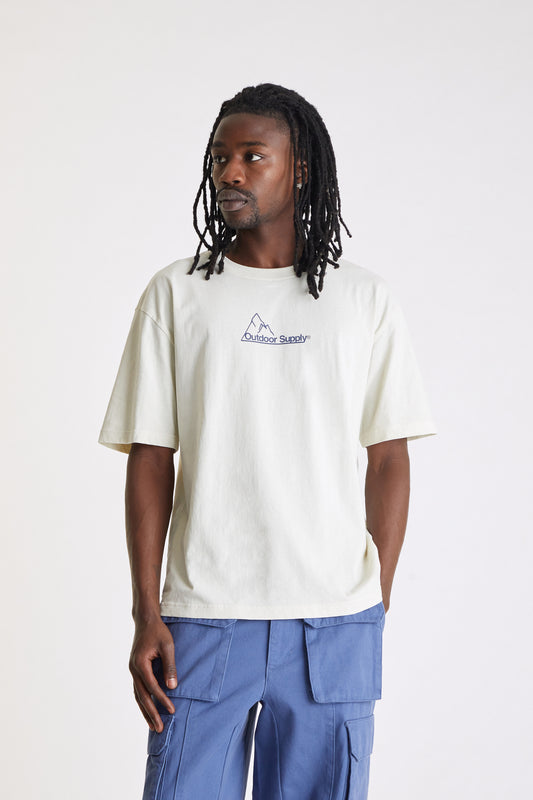 Mountain Logo T-Shirt in Tan
