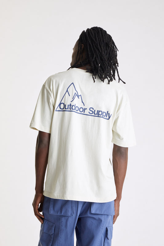Mountain Logo T-Shirt in Tan