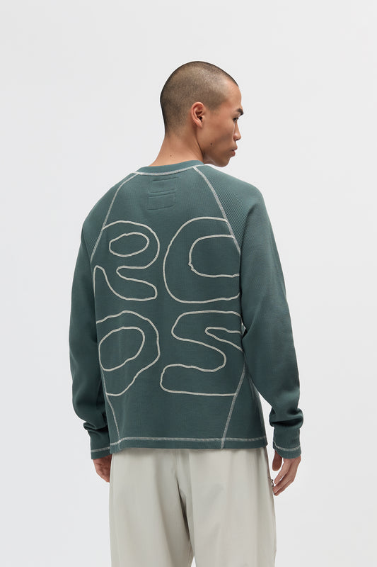 Stack Logo Waffleknit Longsleeve - WK