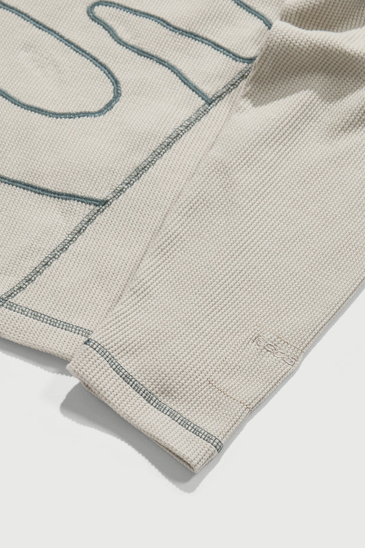 Stack Logo Waffleknit Longsleeve - WK