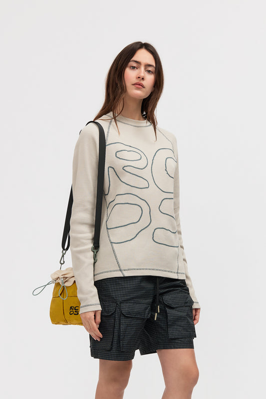 Stack Logo Waffleknit Longsleeve - WK