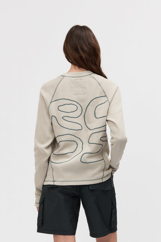 Stack Logo Waffleknit Longsleeve - WK