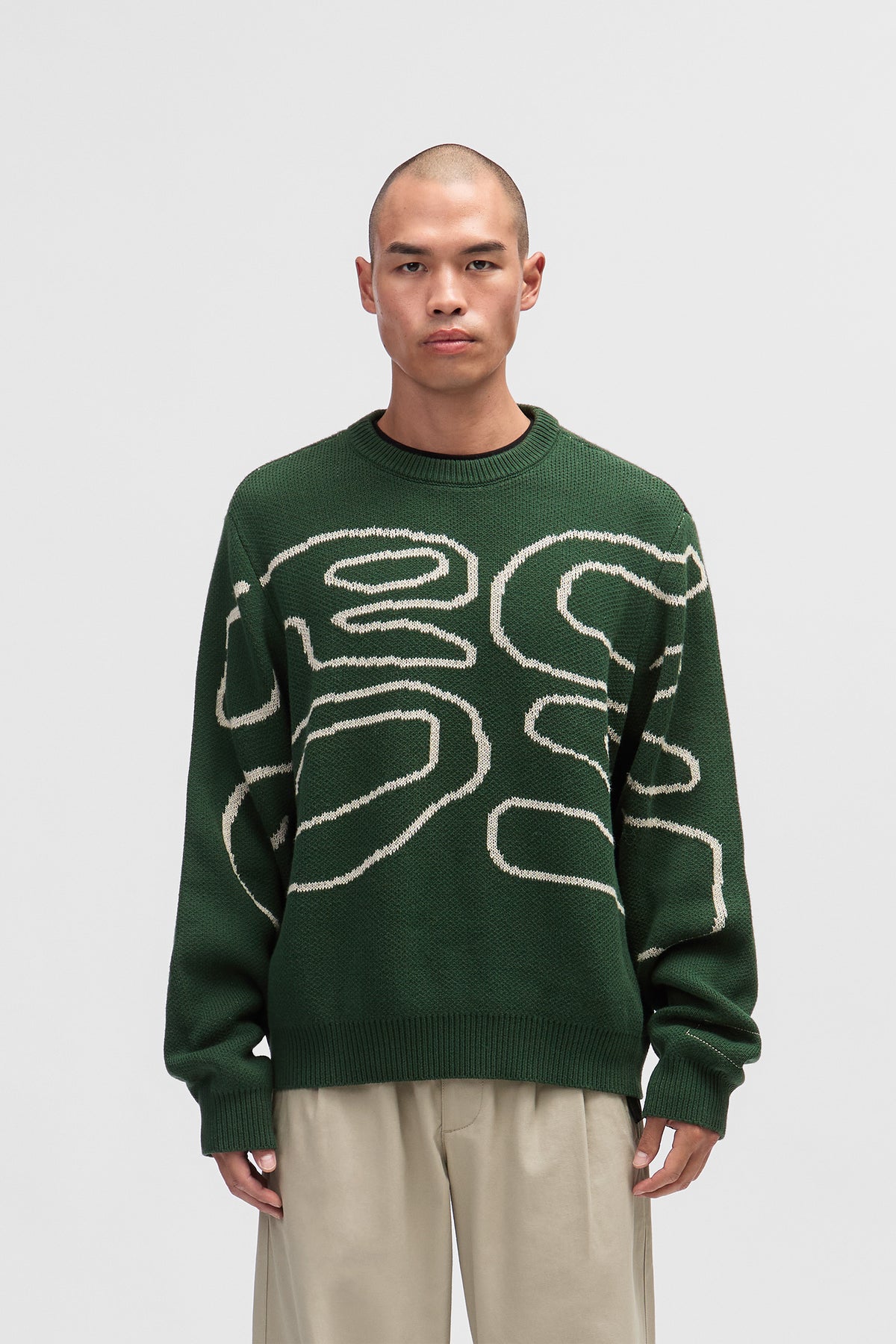 Stack Logo Knit Sweater - CK