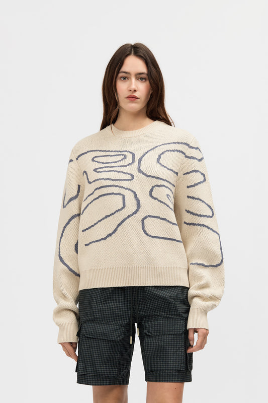 Stack Logo Knit Sweater - CK