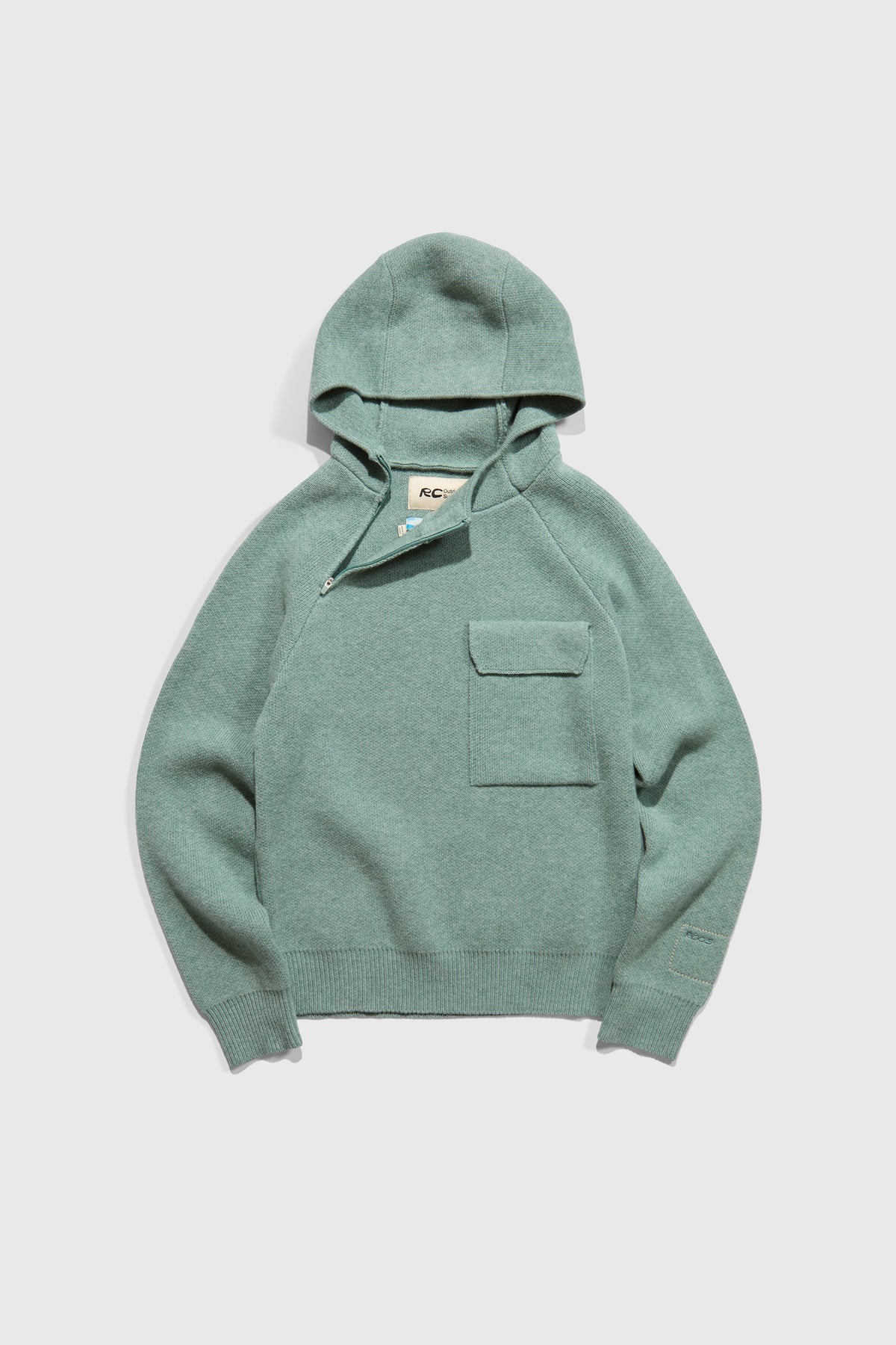 Hooded Quarter Zip Sweater - MW