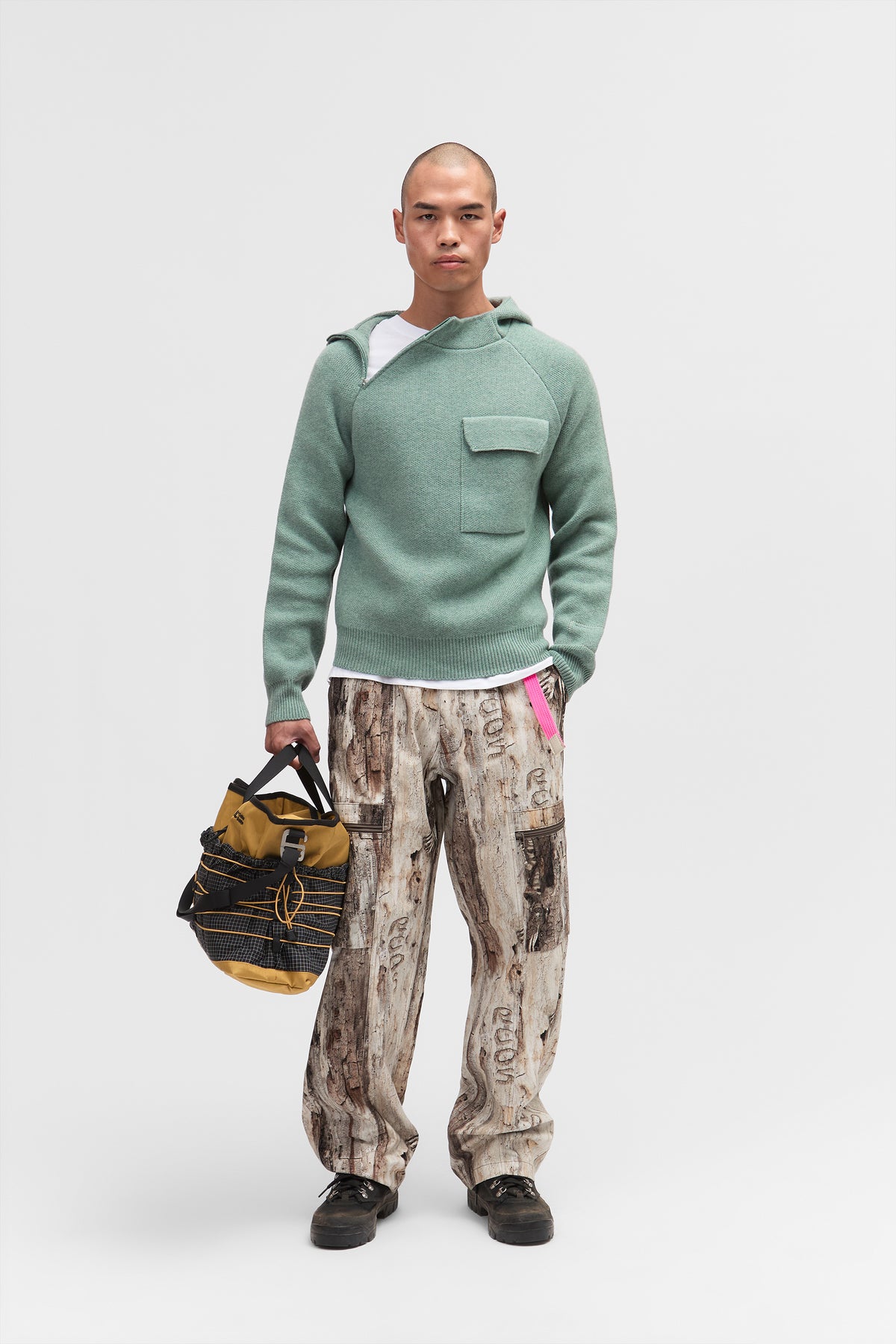 Hooded Quarter Zip Sweater - MW