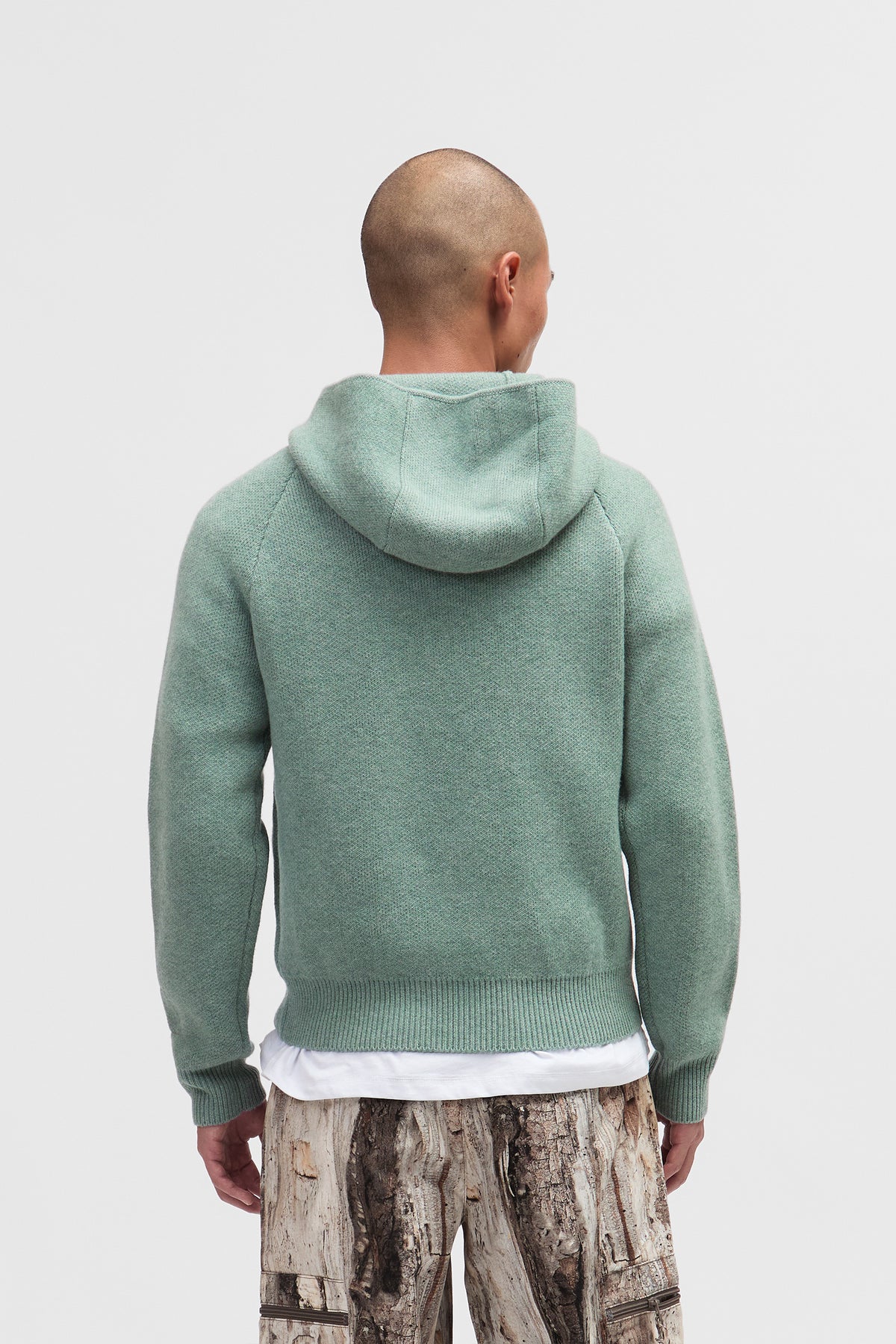 Hooded Quarter Zip Sweater - MW