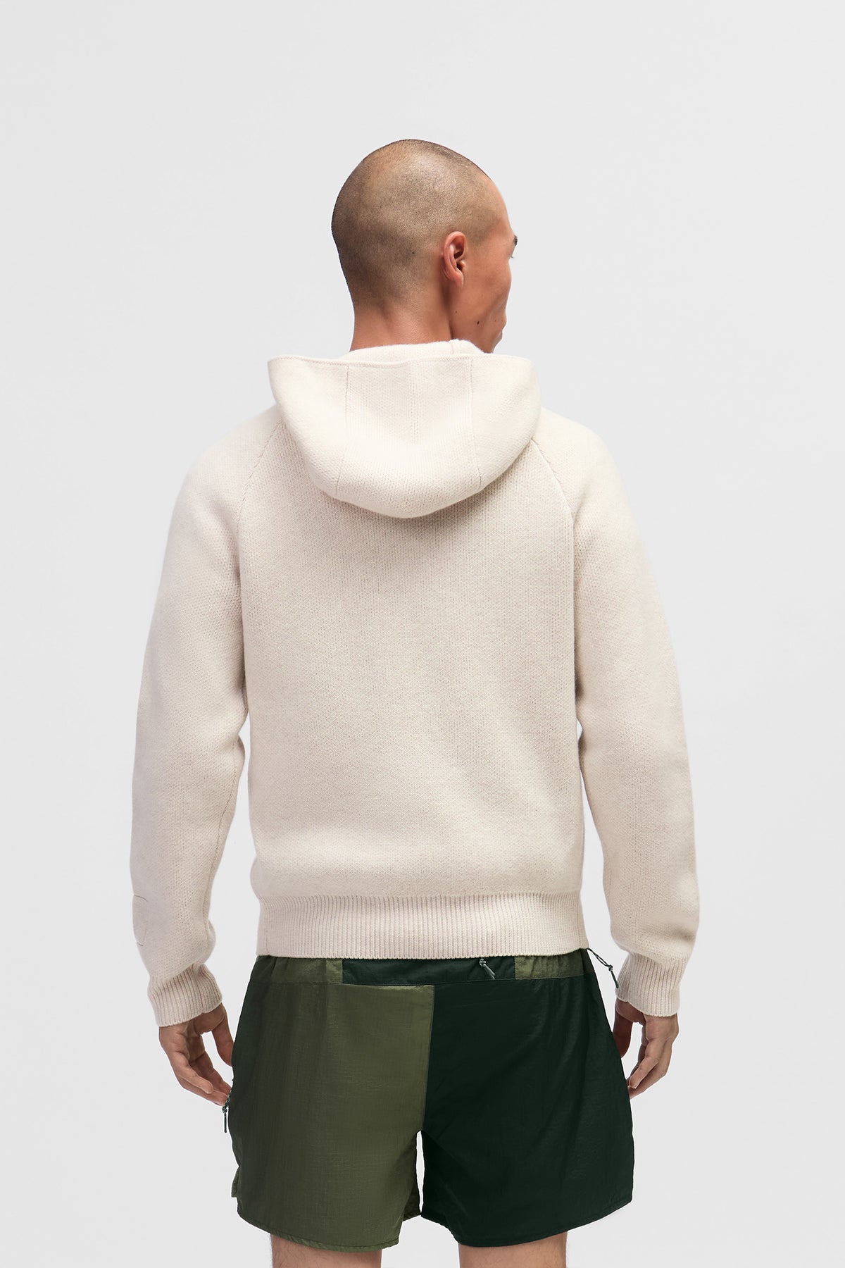 Hooded Quarter Zip Sweater - MW